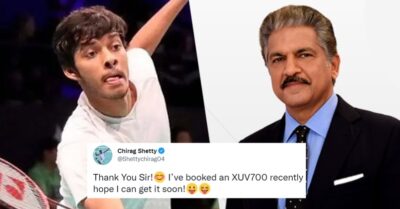 Anand Mahindra Responds To Thomas Cup Winner Chirag Shetty’s Request To Get His XUV700 Delivered RVCJ Media