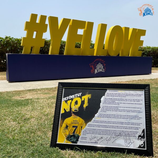 MS Dhoni Reacts To Fan’s Emotional Letter For Chennai Team Which Is Now Framed By CSK - RVCJ Media