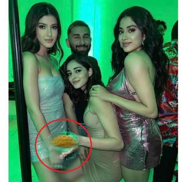 Someone Noticed Ananya Panday Photoshopped A Glass Of Alcohol With Bhujia & Internet Lost It