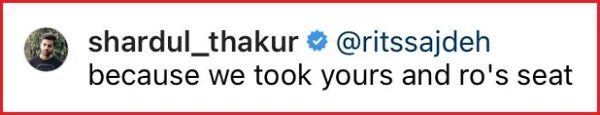 Rohit’s Wife Ritika Trolls Yuzi & Shardul For ‘Couple’ Pic, Chahal & Shardul Give Epic Response - RVCJ Media