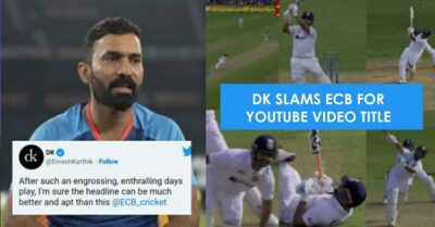 Dinesh Karthik Slams ECB For Its YouTube Title For Day 1 Highlights About Rishabh Pant RVCJ Media