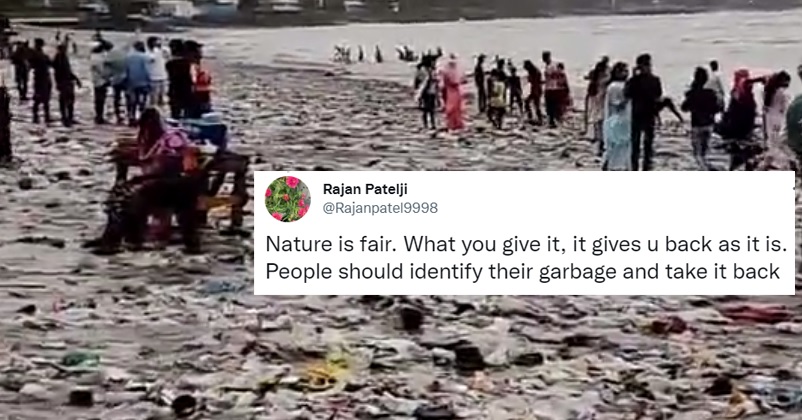 “Unwanted Gifts Returned By Nature,” Tons Of Plastic Waste Covered Mumbai Beach After Rain RVCJ Media