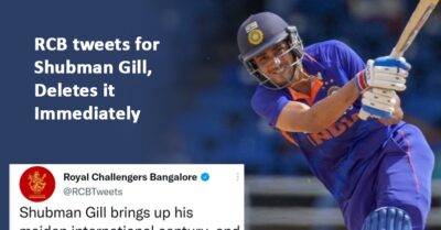 RCB Makes A Mistake While Congratulating Shubman Gill For His Innings, Deletes Tweet Later RVCJ Media