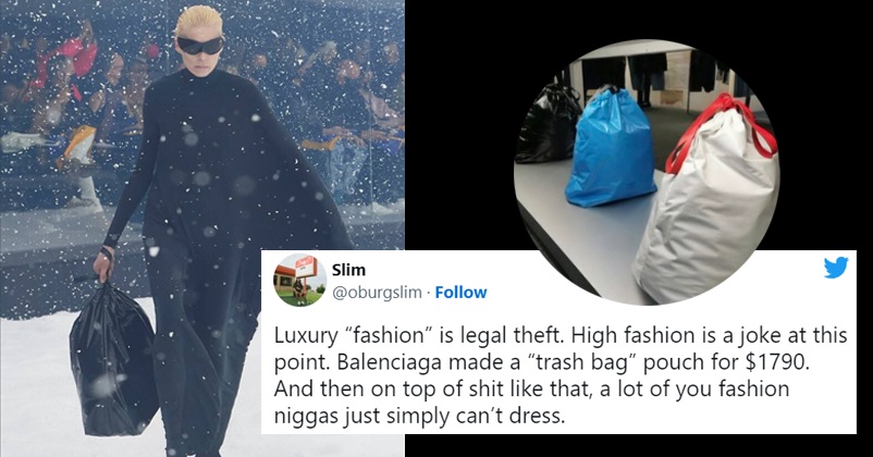 Balenciaga is blasted for selling £1,470 'trash pouches
