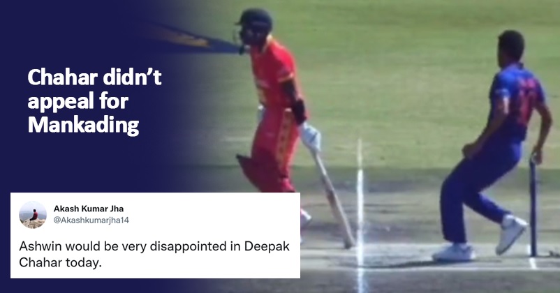 Deepak Chahar Didn’t Appeal For Mankad, Fans Say, “Maybe He Let It Go Since Kaia Was Innocent” RVCJ Media