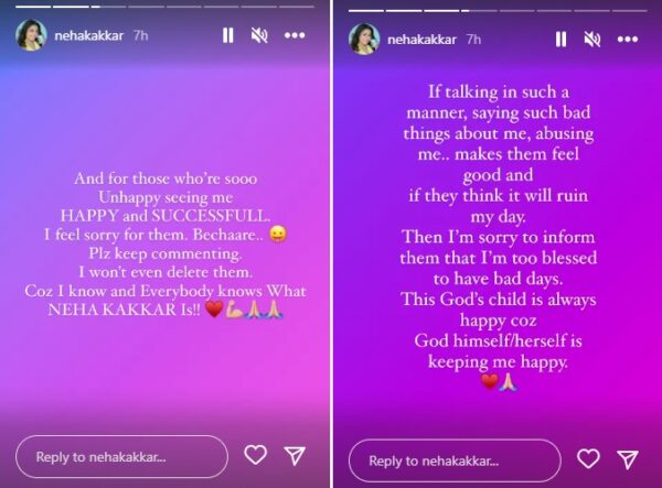 Neha Kakkar Reacts To Criticism After Falguni Pathak Says She Wishes To Sue Her For “O Sajna” RVCJ Media