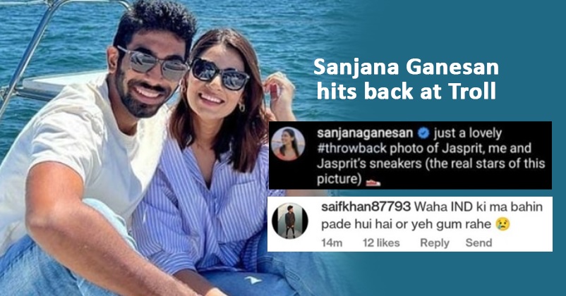 Bumrah’s Wife Sanjana Hits Back At Troll In The Most Kickass Way, Shares A Powerful Post RVCJ Media