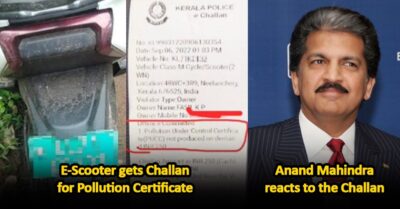 E-Scooter Owner Issued Challan For No Pollution Certificate, Anand Mahindra Took A Funny Dig RVCJ Media