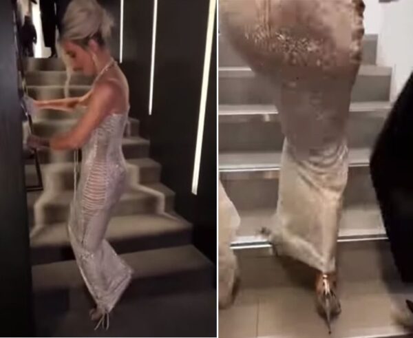 Kim Kardashian Wears So Tight Dress That She Can’t Walk, Climb Stairs Or Sit In Car, Fans Go WTF
