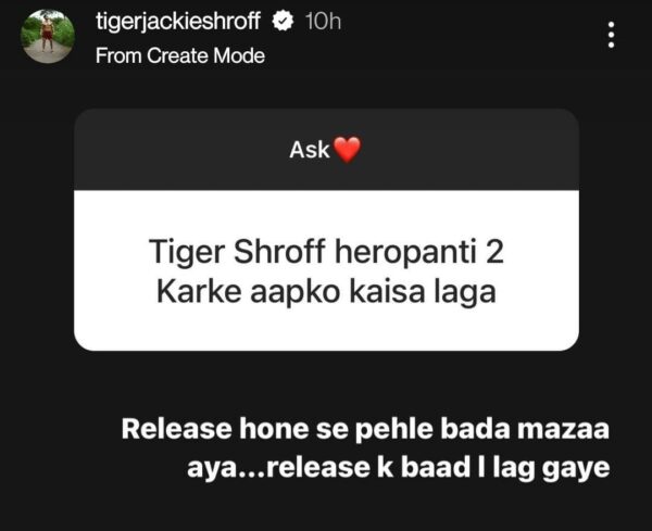 Fan Asks Tiger Shroff, “Heropanti 2 Karke Kaisa Laga?” Tiger’s Reply Will Leave You In Splits RVCJ Media
