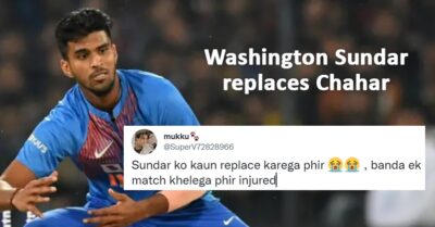 “Another Shishe Ki Body Wala Player,” Twitter Trolls BCCI For Replacing Deepak Chahar With Sundar RVCJ Media