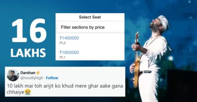 Arijit Singh Pune Concert Tickets Priced At Upto Rs 16 Lakhs, Twitter Goes WTF RVCJ Media