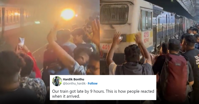 Passengers Danced In Celebration When Their Train Which Got Delayed By 9 Hrs Finally Arrived RVCJ Media