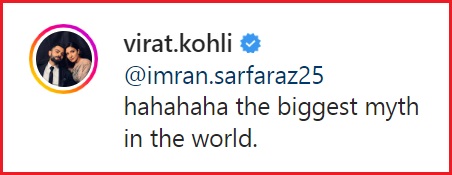 Virat Kohli Has An Epic Reply To Fan’s “Meat” Comment On His Workout Video - RVCJ Media