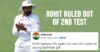 “Nofit Sharma Better Retire,” Twitter Reacts As Rohit Gets Ruled Out Of IND-BAN 2nd Test RVCJ Media