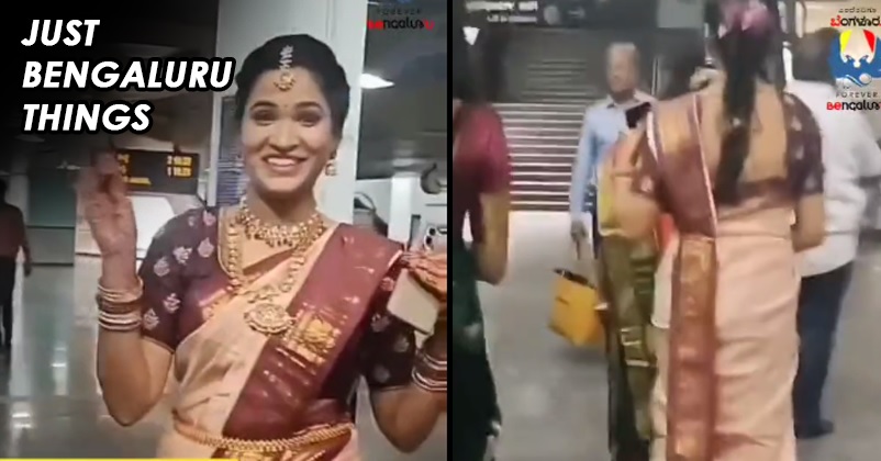 After Getting Stuck In Traffic, Bride Ditches Car & Takes Metro To Reach Wedding Venue On Time RVCJ Media