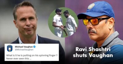Ravi Shastri Shuts Down Michael Vaughan With A Befitting Reply On Jadeja’s Ball-Tampering Row RVCJ Media