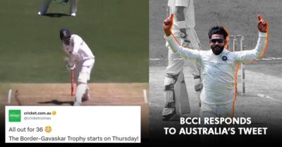 BCCI Gives A Mouth-Shutting Reply To Cricket Australia’s “All Out For 36” Tweet Ahead Of BGT RVCJ Media