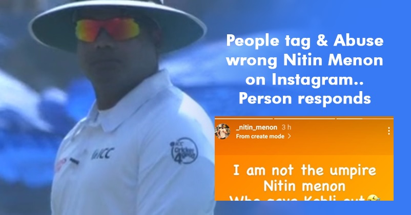 Virat’s Fans Target Wrong Nitin Menon After Kohli’s Controversial Dismissal, Poor Man Reacts RVCJ Media