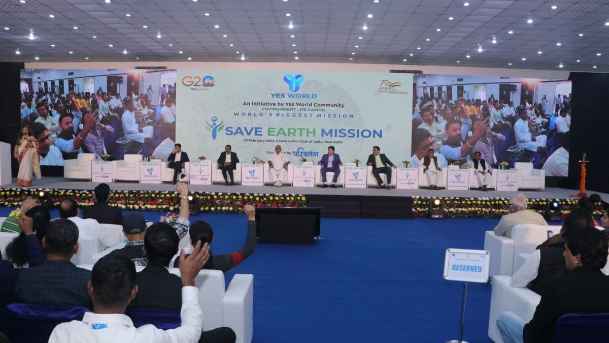 YES WORLD Inspires everyone to SAVE EARTH through major event held in New Delhi