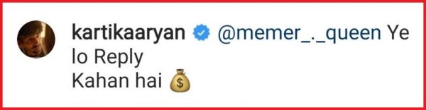 When A Fan Offered To Give Kartik Aaryan Rs 1 Lakh For A Reply & He Gave An Epic Response - RVCJ Media