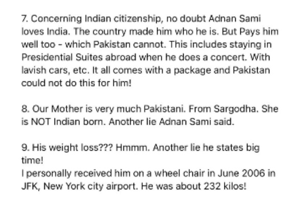 “Adnan Kidnapped His 3-Yr Son, Made Adult DVD Of Wife,” Adnan Sami’s Brother Claims - RVCJ Media