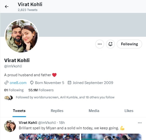 Hilarious Memes Outpoured As Twitter Removes Blue Tick From Virat Kohli’s Account RVCJ Media