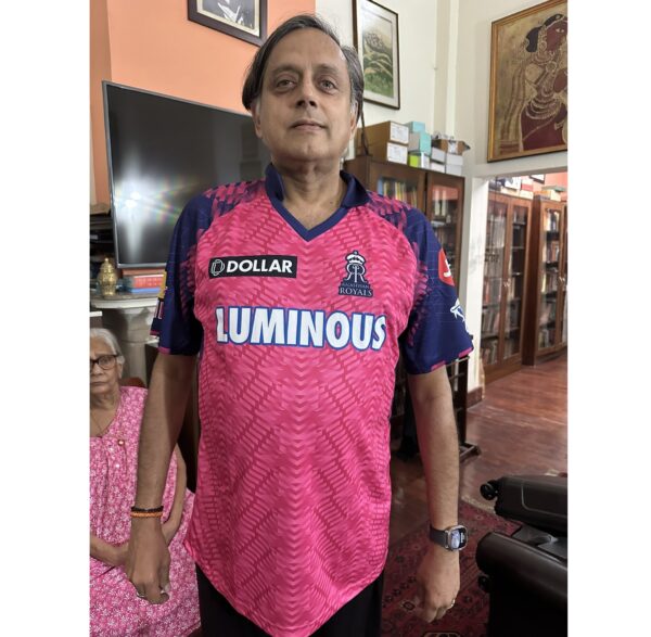 Shashi Tharoor Thanks RR For The Personalised Jersey Gift, RR Gives Epic Reply Using ChatGPT RVCJ Media
