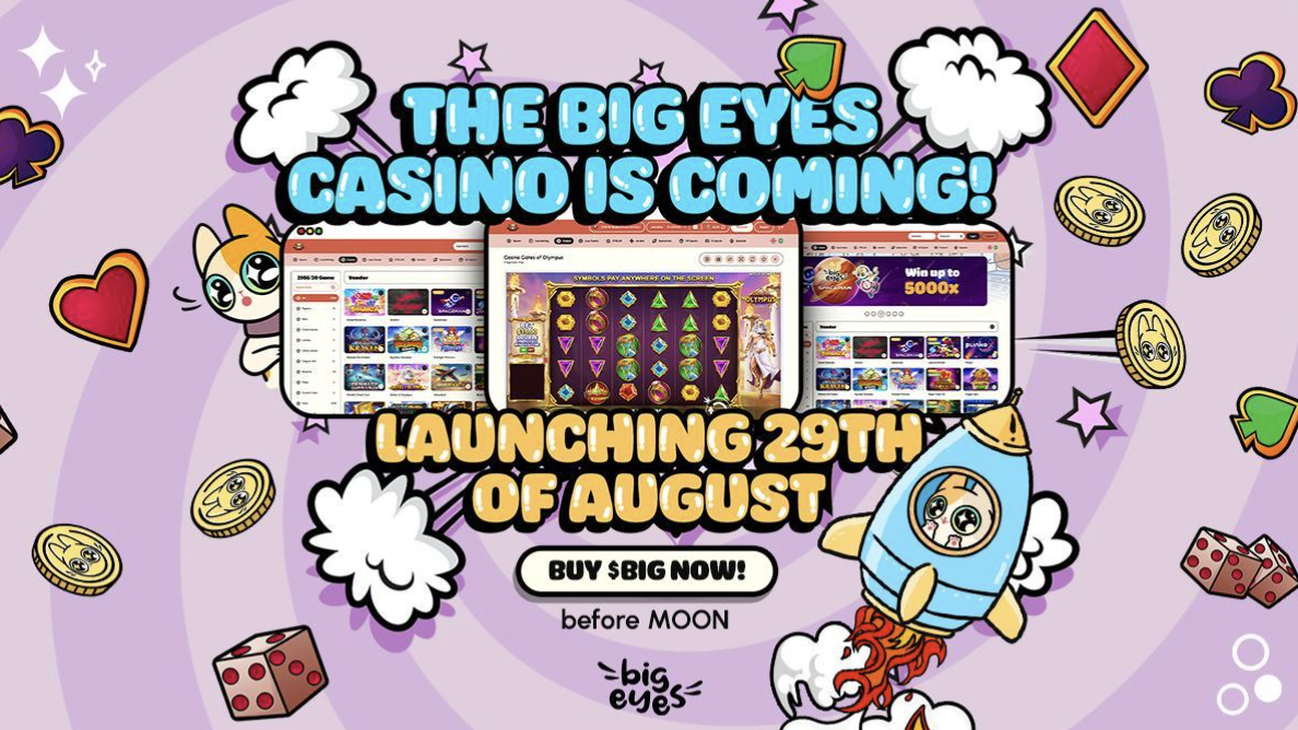 Big Eyes Coin Casino Set To Become The Highest Rewarding Play To Earn Gaming Experience RVCJ Media