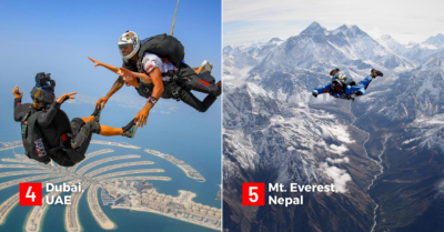 5 Best Places for Skydiving Around the World
