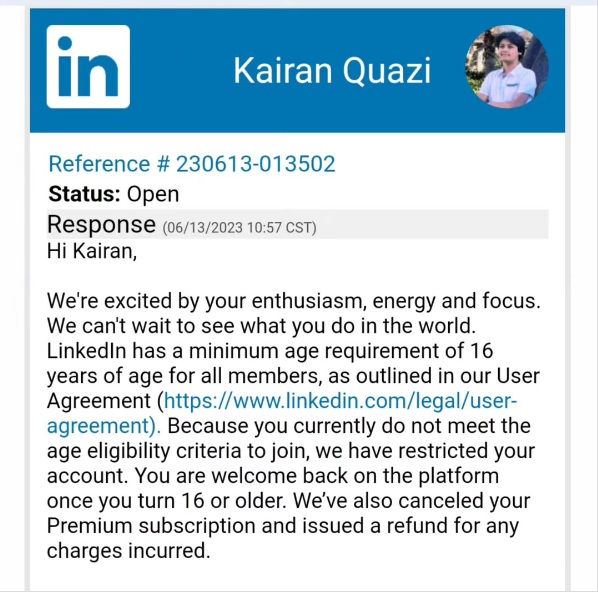 LinkedIn Deletes Youngest Software Engineer Kairan Quazi’s Account & Reason Will Make You Go WTF RVCJ Media
