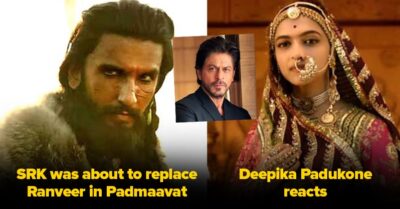 Shah Rukh Was To Replace Ranveer In Padmaavat, This Is How Deepika Padukone Reacted RVCJ Media