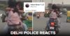 Delhi Traffic Police Got Slammed For Its Response To The Couple’s PDA On A Moving Bike RVCJ Media