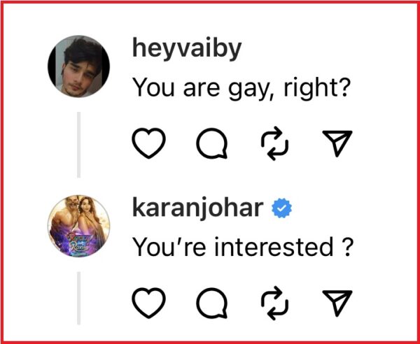 Karan Johar Has The Sassiest Reply To The Troller Who Asked, “ Are You Gay?” RVCJ Media