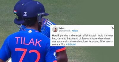 Hardik Pandya Brutally Slammed For Selfish Act Of Denying Tilak Varma A Fifty In IND-WI 3rd T20I RVCJ Media