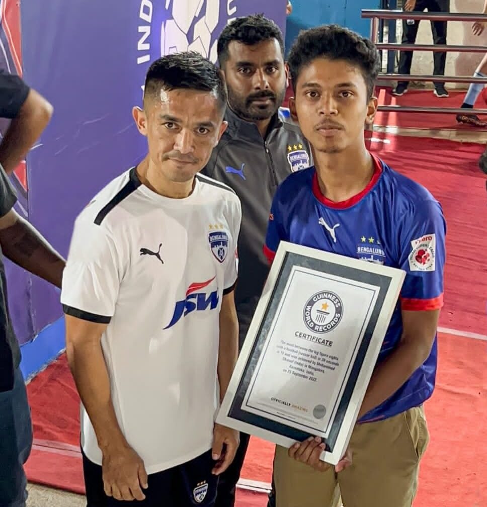 Young boy from Karnataka broke Dele Ali’s World Record of ‘most nutmegs in 30 seconds’