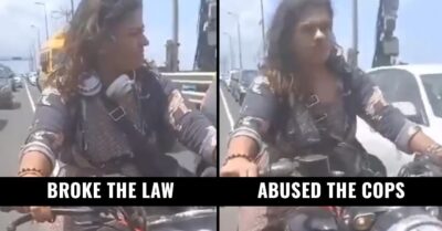 Watch- Girl Without Helmet Rides Two-Wheeler On Sea Link & Badly Abuses Cops When Stopped RVCJ Media