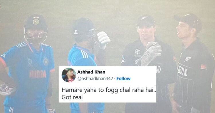“India Me To Fogg Chal Raha Hai,” Twitter Reacts As INDvsNZ Got Halted Due To Fog For Some Time