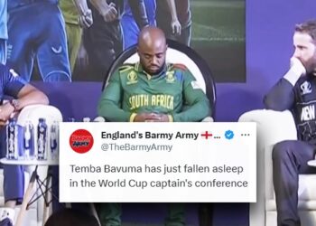 Barmy Army Took A Jibe At Temba Bavuma’s Viral Sleeping Pic, The SA Skipper Strongly Reacts