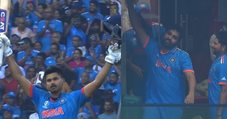 Rohit Sharma’s Mimicry Of Shreyas Iyer’s Century Celebration Makes Kuldeep &Amp; Shubman Go Rofl 1 Not Semi-Final But ‘Shami’ Final; Fans React Crazily After Mohd. Shami’s 7-Wicket Haul Vs NZ