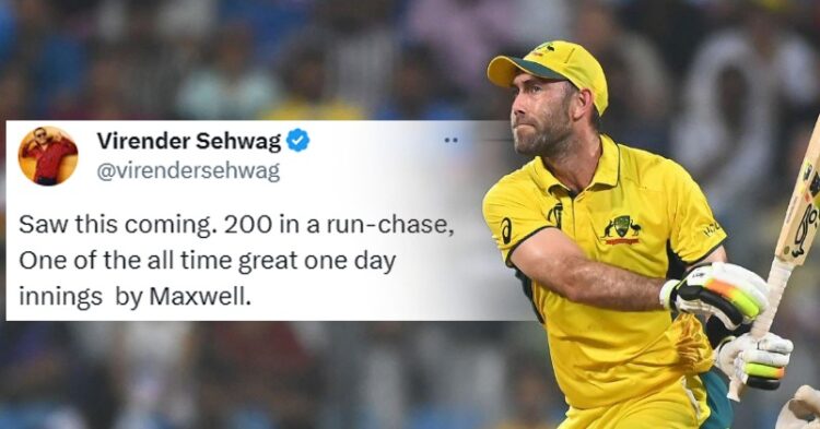 Glenn Maxwell’s Sensational Knock Of 201* Vs Afghanistan Sets Twitter On Fire 1 Glenn Maxwell’s Sensational Knock Of 201* Vs Afghanistan Sets Twitter On Fire