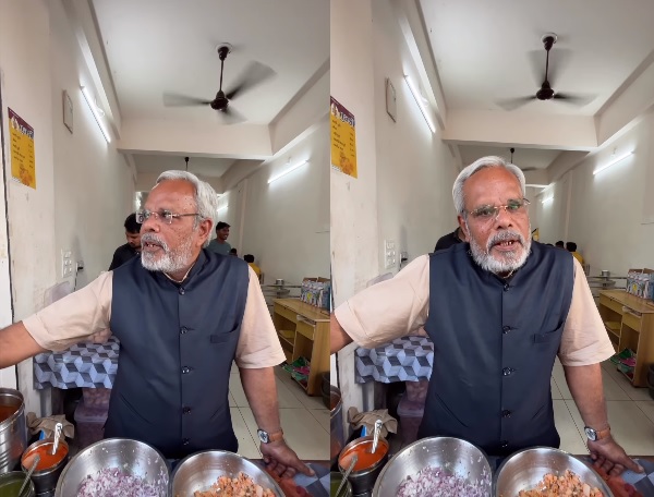 PM Modi’s Doppelganger In Gujarat Sells Pani Puri & You Would Surely Want To Visit His Stall RVCJ Media
