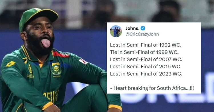 Temba Bavuma Got Trolled Like Never Before Post South Africa’s Dismal Show In WC Semi-Final