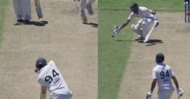 Twitter Reacts As Babar Azam Behaves Strangely &Amp; Tries To Catch Shan Masood’s Straight Drive 1 Twitter Reacts As Babar Azam Behaves Strangely & Tries To Catch Shan Masood’s Straight Drive