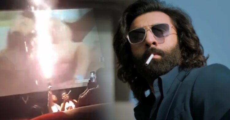 Ranbir Kapoor’s Fans Burst Crackers Inside Theatres, Just Like Salman’s Fans Did For Tiger 3 1 Ranbir Kapoor’s Fans Burst Crackers Inside Theatres, Just Like Salman’s Fans Did For Tiger 3