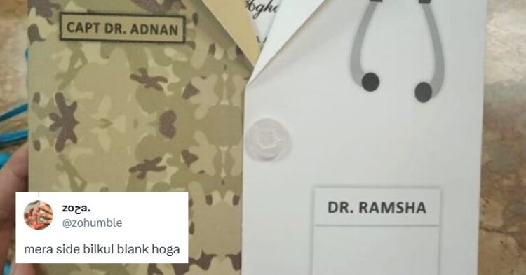 This Fauji Weds Doctor Wedding Invitation Card Makes Netizens Go Wtf 1 This Fauji Weds Doctor Wedding Invitation Card Makes Netizens Go WTF