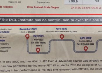FIITJEE Mocked Ex-Student For Leaving It & Joining Another Institute, Faced Severe Backlash - RVCJ Media