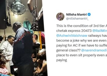 Woman Shares Pic Of Chetak Express’ Overcrowded AC Coach, Calls It General Class, Railways Reacts