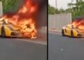 Lamborghini Worth Rs.1 Crore Set On Fire In Hyderabad Over Money Dispute Between Two People 4 Lamborghini Worth Rs.1 Crore Set On Fire In Hyderabad Over Money Dispute Between Two People