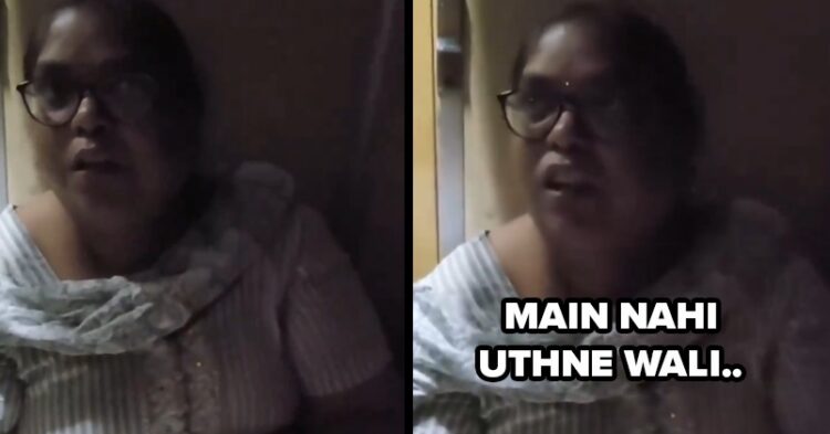 Watch- Ticketless Woman Straightaway Refused To Vacate Reserved Seat & Argued With Passengers